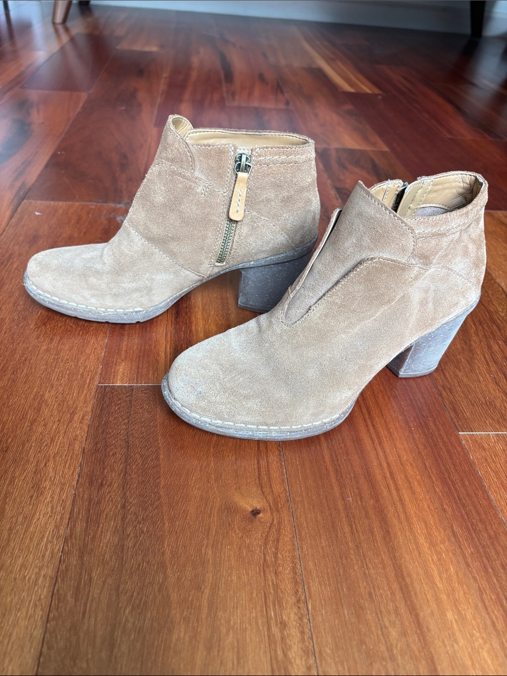 Clarks suede ankle boots